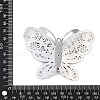 304 Stainless Steel Crystal Rhinestone 3D Insect Connector Charms STAS-H236-11A-P-3