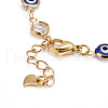Brass Link Chain Bracelet & Necklace Jewelry Sets SJEW-JS01190-7