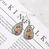 Bohemia Style Alloy Dangle Earrings EJEW-F238-02-2