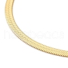 Ion Plating(IP) 304 Stainless Steel Herringbone Chain Necklace for Men Women NJEW-E076-04A-G-2