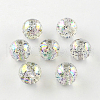 Round AB Color Transparent Acrylic Beads TACR-D005-14mm-06-1