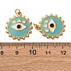 304 Stainless Steel Enamel Pendants STAS-U061-35G-01-3