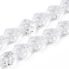 Transparency Glass Beads Strands GLAA-T023-14-1