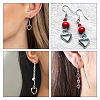 DIY Heart Earring Making Kit DIY-TA0005-40-8