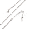 Brass Curb Chains Necklaces for Women NJEW-D302-07P-2