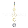 Brass Sun Moon Star Hanging Ornaments HJEW-JM01950-02-1