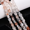 Natural Hematoid Quartz/Ferruginous Quartz Beads Strands G-T141-31-2