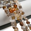 Natural Botswana Agate Beads Strands G-D081-A10-01-2