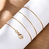 Long-Lasting Plated Brass Coreana Chain Necklaces X-NJEW-K112-08G-NF-4