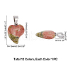   Natural & Synthetic Mixed Gemstone Pendants G-PH0001-30P-2
