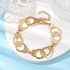 Alloy Handcuff with Freedom Link Chain Necklaces for Men Women BJEW-JB10128-02-2