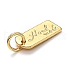 Brass Charms KK-B028-02G-3