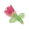 Acrylic Beads & Plastic Imitation Pearl Beads & Japanese Seed Beads Pendants PALLOY-JF03826-02-4