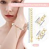 Beebeecraft 20Pcs Brass Chain Extender KK-BBC0016-38B-2
