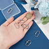 Unicraftale 6Pcs 3 Styles 304 Stainless Steel Screw Carabiner Lock Charms STAS-UN0060-17-5