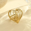 304 Stainless Steel Open Cuff Rings RJEW-R023-01G-2