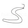 304 Stainless Steel Curb Chain Necklace for Men Women NJEW-K245-015A-1