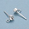 304 Stainless Steel Stud Earring Findings STAS-H410-04S-C-2
