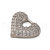 Brass Micro Pave Cubic Zirconia Pendants KK-P308-14P-2