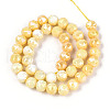 Electroplate Glass Beads Strands GLAA-N010-10mm-01-2