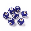 Polymer Clay Rhinestone Beads RB-L029-03D-1