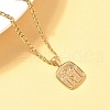 304 Stainless Steel Pendant Necklaces NJEW-H069-01A-G-3