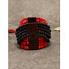 Ethnic Style Cross Wood Round Beaded Stretch Bracelets for Men Women FS-WG3B194-02-1