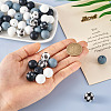 78Pcs 6 Style Food Grade Eco-Friendly Silicone Focal Beads SIL-TA0001-12-16