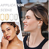 Unicraftale 6 Pairs 2 Colors 304 Stainless Steel Huggie Hoop Earrings STAS-UN0025-25-6