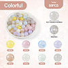  80Pcs 8 Colors Opaque Acrylic Beads OACR-TA0001-23-11