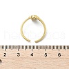 Mother's Day Rings Clear Cubic Zirconia Open Cuff Rings RJEW-A061-03G-3