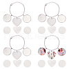 4Pcs 304 Stainless Steel and Brass Bracelets Making BJEW-PH01793-1