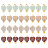 Unicraftale 32Pcs 4 Style Mixed Gemstone Charms G-UN0001-14-1