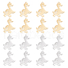 DICOSMETIC 16Pcs 2 Color 201 Stainless Steel Pendants FIND-DC0001-58-1