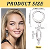 CREATCABIN 25Pairs Brass Huggie Hoop Earring Findings KK-CN0001-84-2