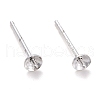 925 Sterling Silver Post Stud Earring Settings STER-Z002-01D-S-1