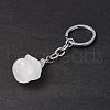 Natural Quartz Crystal Keychains KEYC-P011-04P-11-4