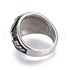 304 Stainless Steel Signet Rings for Men RJEW-O032-11AS-3