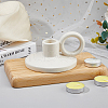 Porcelain Candle Holder AJEW-WH0415-63-6