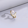 Mother's Day Jewellery Natural Freshwater Pearl with Natural Shell Cuff Rings WGACE42-04-1