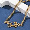 304 Stainless Steel Link Bracelets BJEW-Z107-01G-2