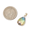 Gradient Color K9 Glass Imitation Tourmaline Pendants PALLOY-JF03454-3