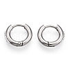 201 Stainless Steel Huggie Hoop Earrings X-STAS-S079-162B-2