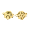 201 Stainless Steel Connector Charms STAS-U003-02G-1