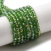 Electroplate Glass Beads Strands EGLA-R016-4m-15-2