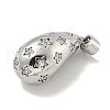 Rack Plating Brass Micro Pave Clear Cubic Zirconia Pendants KK-E114-02P-05-2