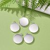 304 Stainless Steel Pendant Cabochon Settings X-STAS-F191-14S-G-4