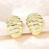 C-Shaped Brass Cuff Earrings EJEW-Z111-01G-2