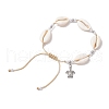 7Pcs 7 Colors Alloy Turtle Charm Bracelets BJEW-JB11758-3