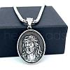 Greek Mythology Stainless Steel Jesus Pendant Necklaces for Men BD3775-1